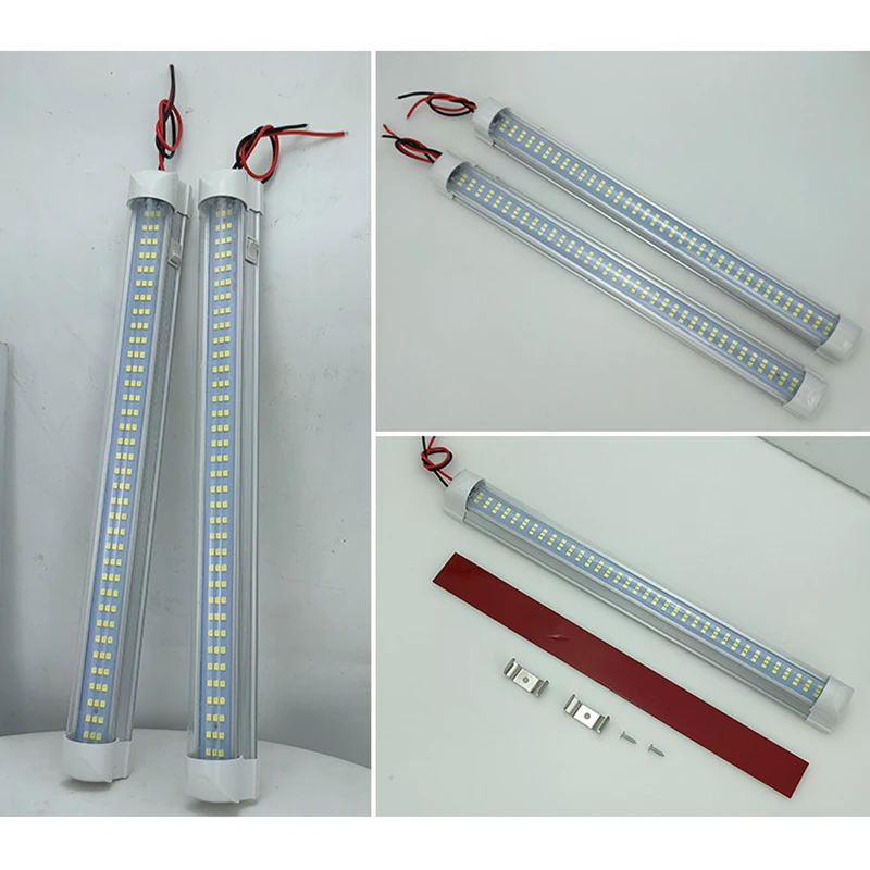 Faixa de iluminação interior do carro, 108 LED, DC 12 V - 80 V, Iluminação para Motor Home, Van, ônibus, barco, luz doméstica