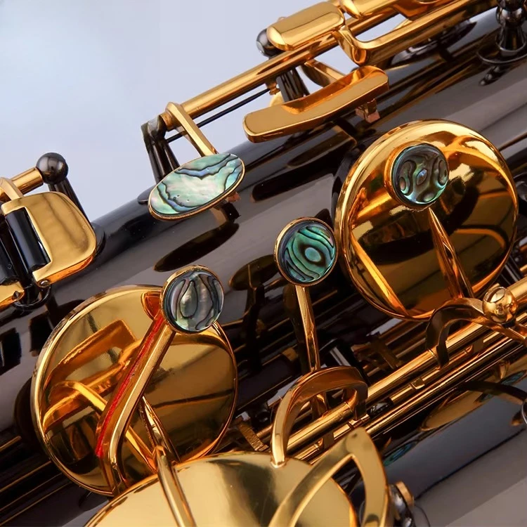 النحاس الجسم باس الساكسفون الأسود النيكل مطلي الذهب مفتاح الباريتون الساكسفون #3