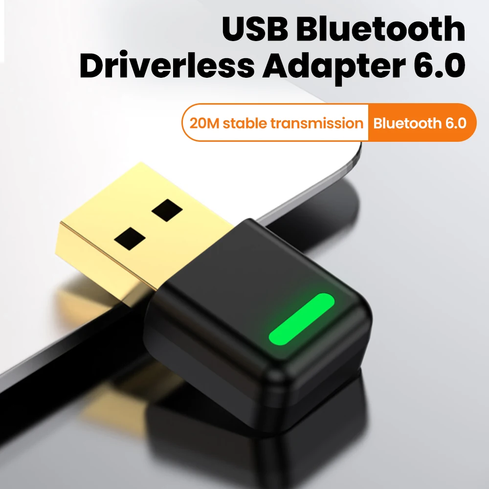 

Wireless USB Bluetooth Adapter Aux Audio Receiver Transmitter for Mouse Keyborad Music Audio Receiver PC Windows 7/8.1/10/11