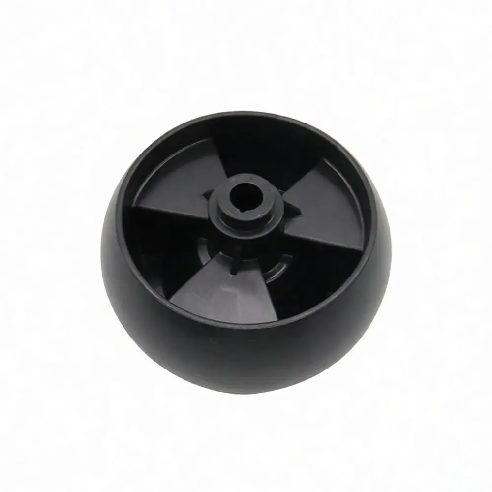 5 Inch Lawn Mower Wheel Replacement Part Durable PP Plastic Directional Caster Heavy Duty Garden Trimmer Rolling Tire Black