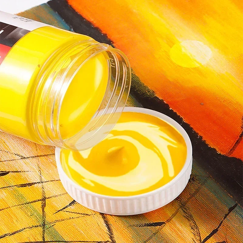 Die 300-ml-Acrylfarbe mit großem Fassungsvermögen ist wasserfest, sonnenbeständig und verblasst nicht leicht. Die Paste hat eine feine Textur für Graffiti – Detail 7