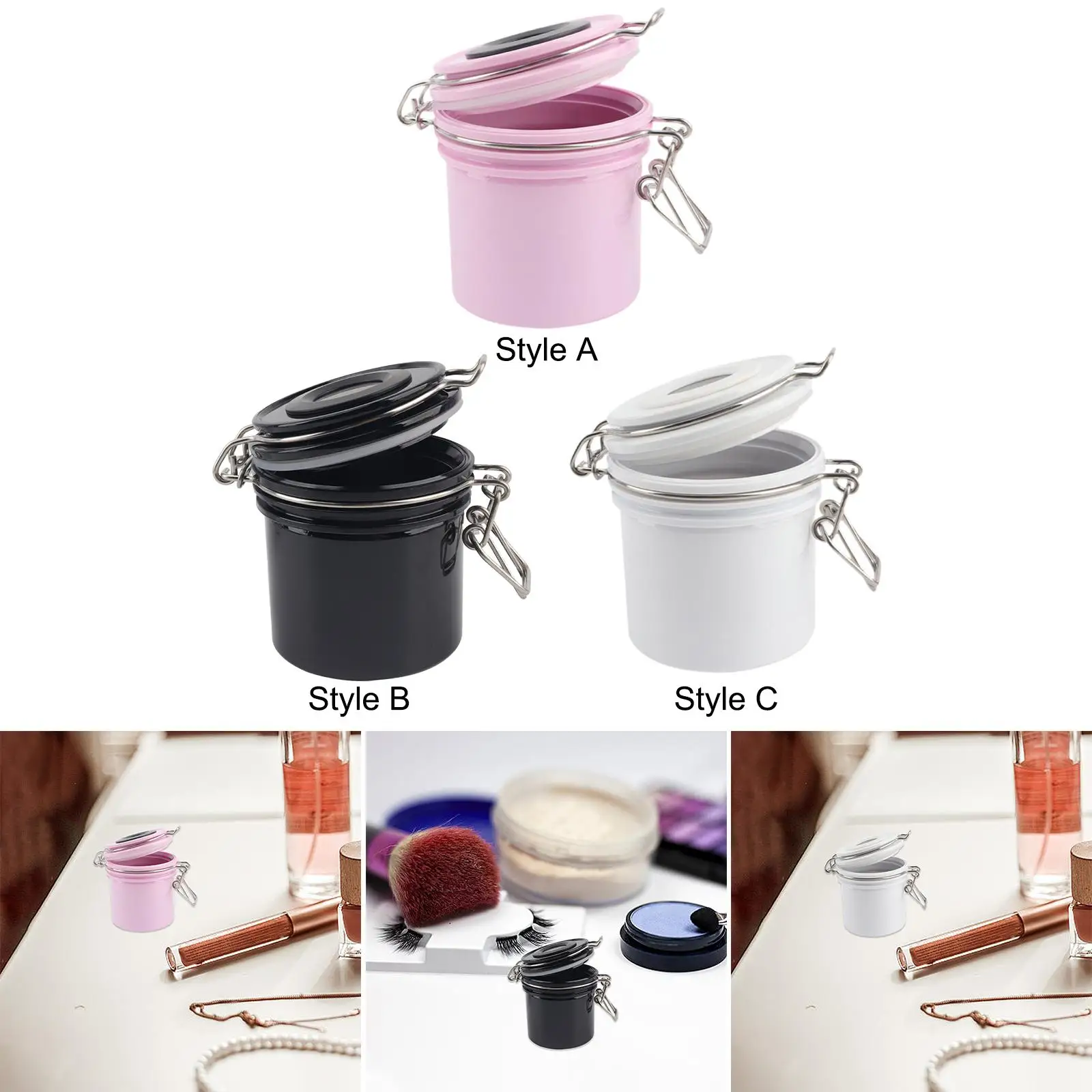 خزان غراء الرموش سعة 200 مل، وصلة رموش مختومة لصالونات التجميل المنزلية