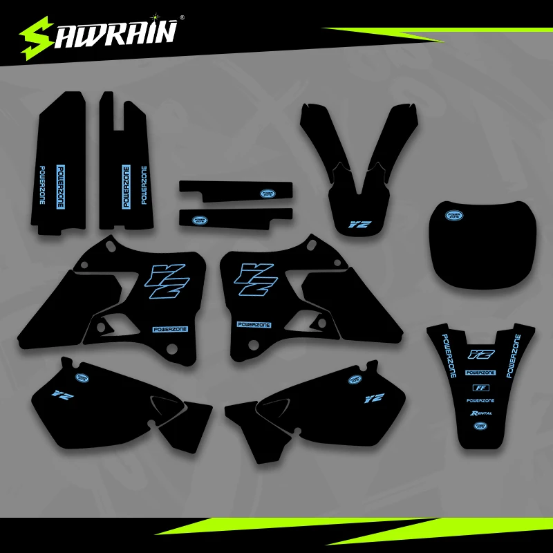 

Мотоциклетные графические фоны Sawrain, наборы наклеек для YAMAHA 96-01YZ125 250 03
