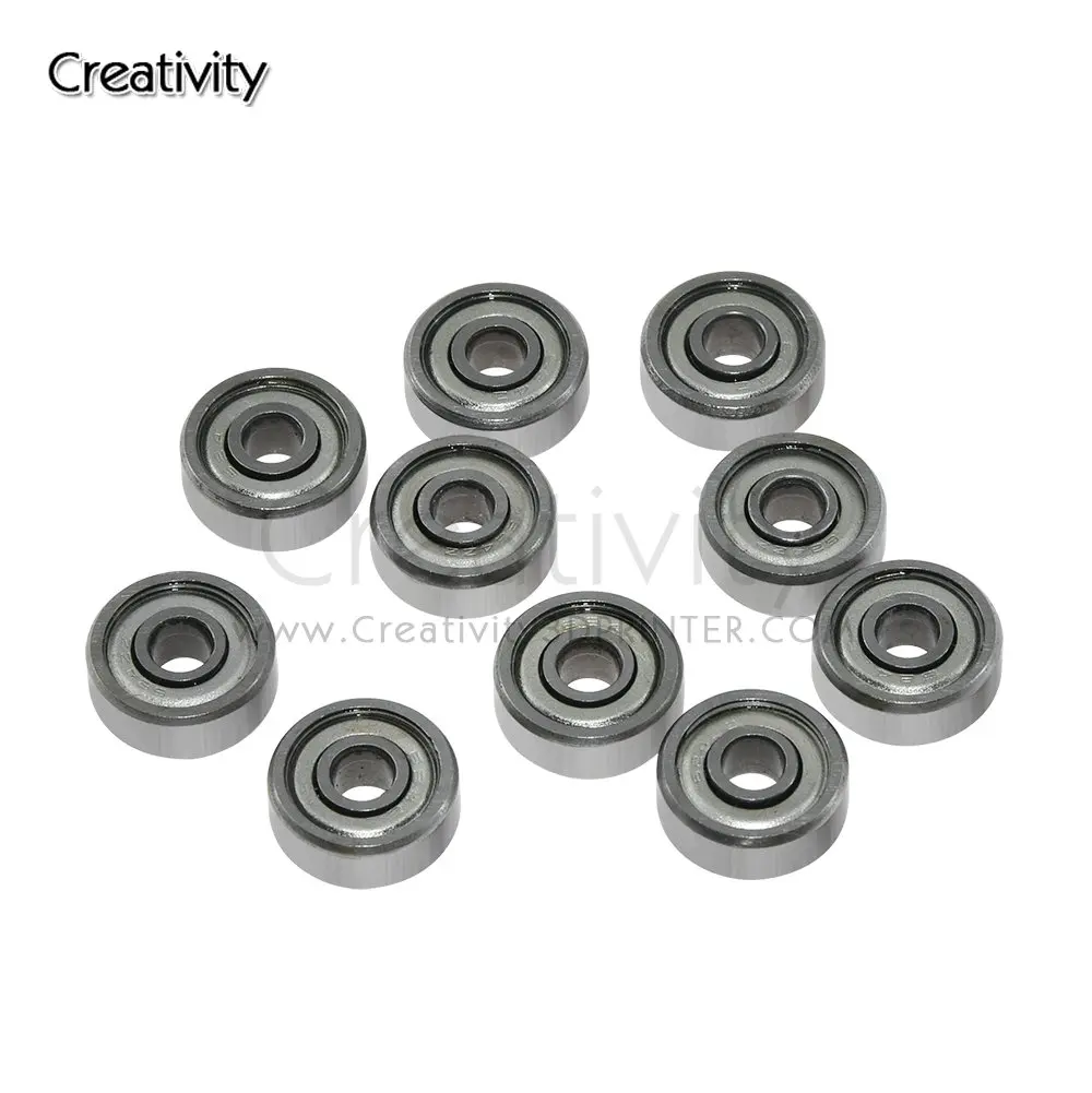 5/10Pcs 3D Printer Accessories Bearings 624ZZ 4x13x5 Miniature High-carbon Steel Single Row Wheel Miniature Deep Groove 3d Parts