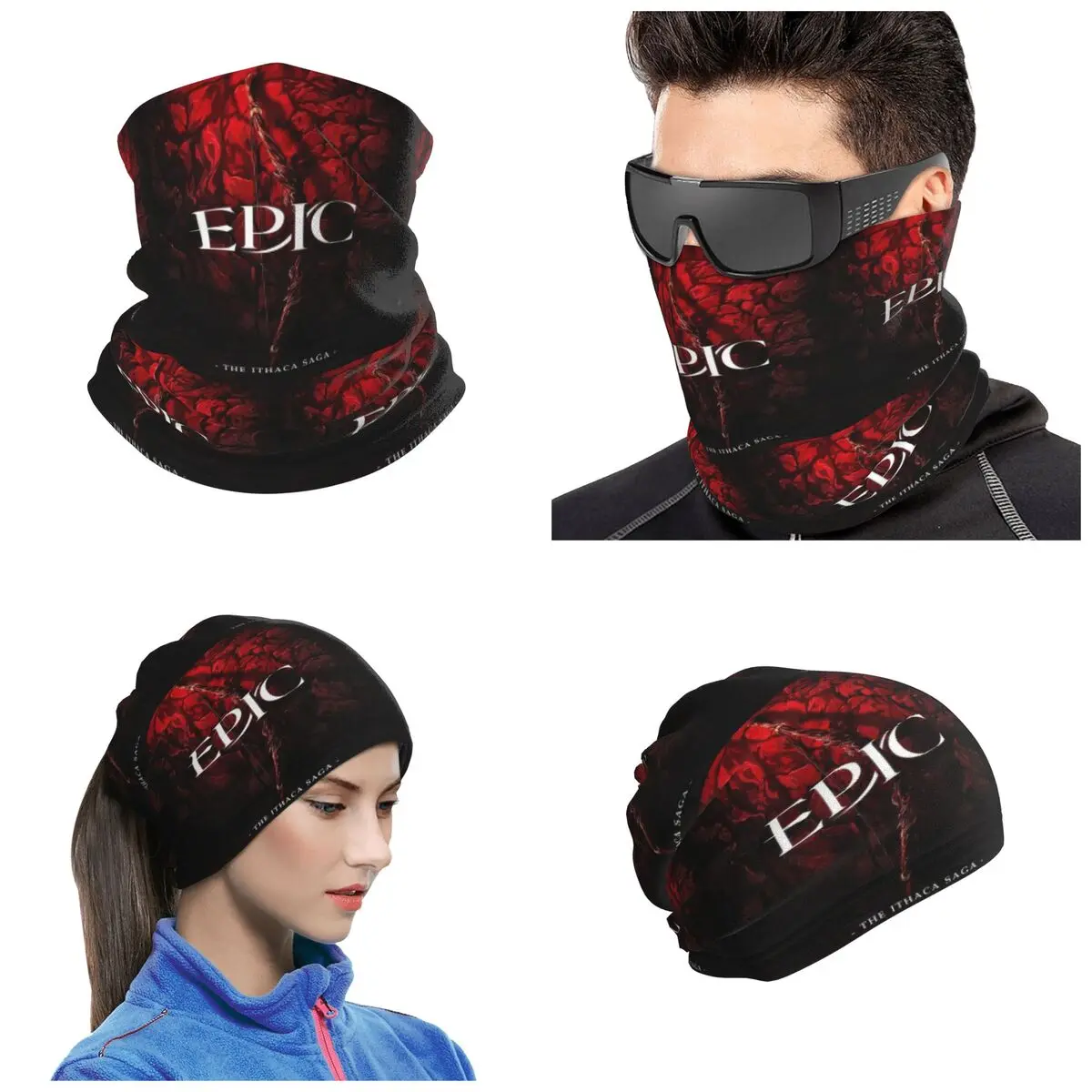 Epic The Musical The Ithaca Saga Bandana Neck Gaiter Printed Wrap Scarf Multi-use Balaclava Unisex Adult Winter