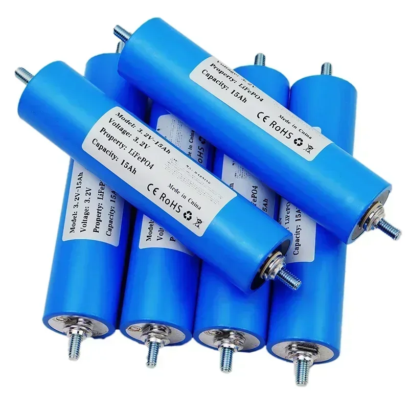 8 ชิ้น 3.2 โวลต์ 15ah c33 แบตเตอรี่ลิเธียมเหล็กฟอสเฟตพลังงานแสงอาทิตย์กลางแจ้งไฟฟ้ารถสามล้อรถจักรยานยนต์ว่ายน้ําเรือ