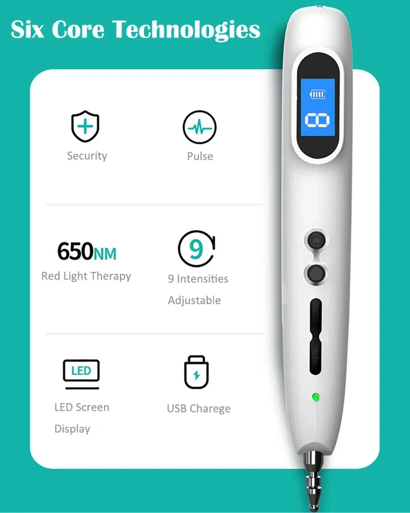 Rechargeable Acupuncture Massage Pen Electronic Acupuncture Pen Laser Pulsed Meridian Energy Acupoint Massager Pain Relief Tools