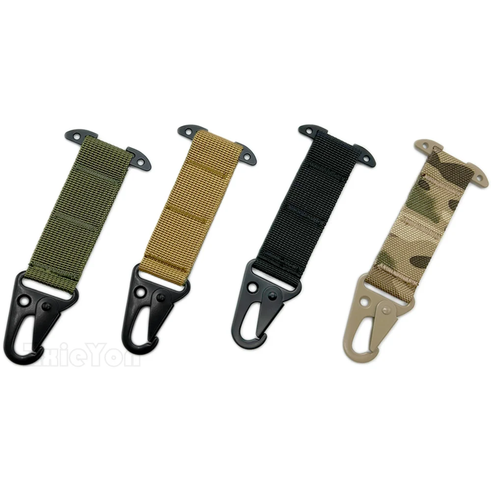 Outdoor Tactical Accessories Webbing Belt Molle Belt Clip with  Olecranon Metal Hook for Hunting Backpack Vest Belt Equipment