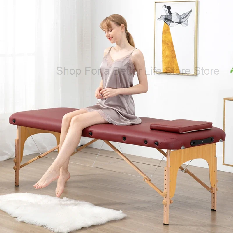 

Folding Massage Bed Massage Portable Needle Moxibustion Tattoo Beauty Bed Headboards Cama Dobravel Commercial Furniture WKMTB