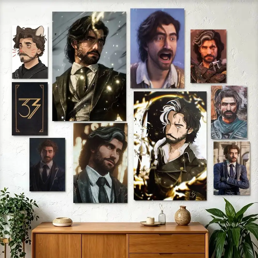 G-Gustave E-Expedition 33 Poster Perfect Space Sticker Self Adhesive for Office Home Theater Wall Art Decor Fancy Gift