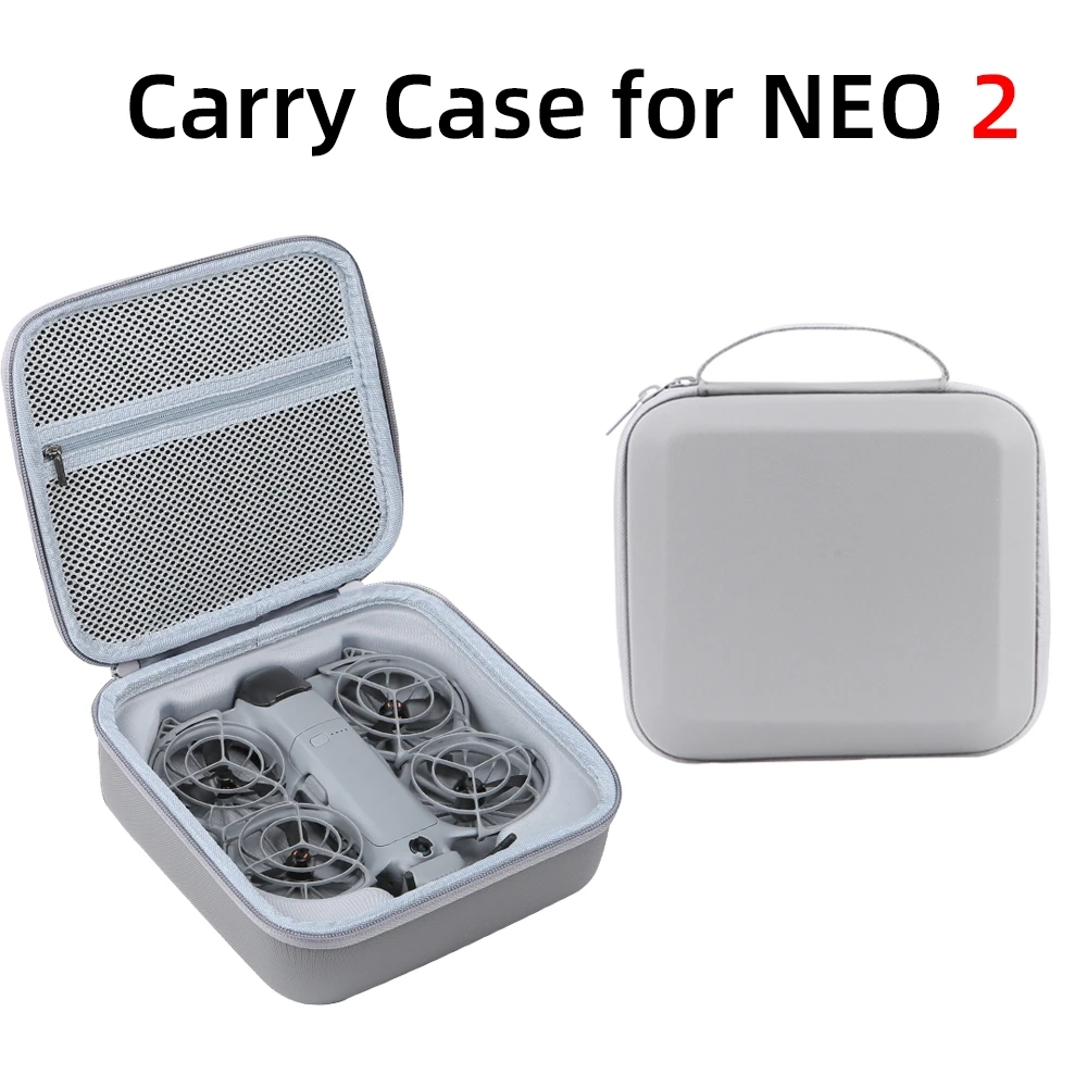 حقيبة يد مقاومة للغبار لهاتف DJI Neo 2، حقيبة حمل مقاومة للضغط ومضادة للصدمات، أسود ورمادي #3