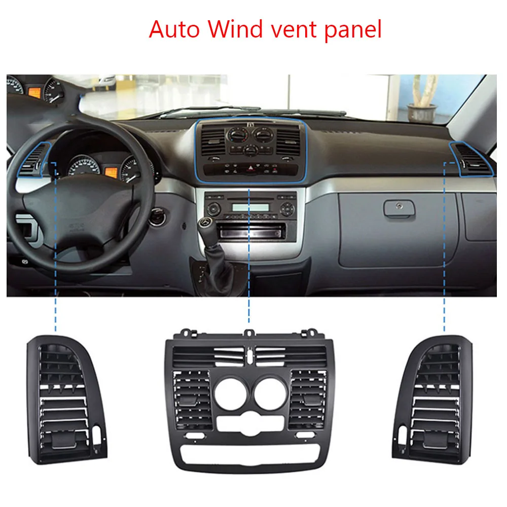 

Левая и правая крышка центрального вентиляционного отверстия переменного тока для Mercedes B-enz Vito Viano W636 W639 2004 2005 2006 2007 2008-2015, автомобильная деталь