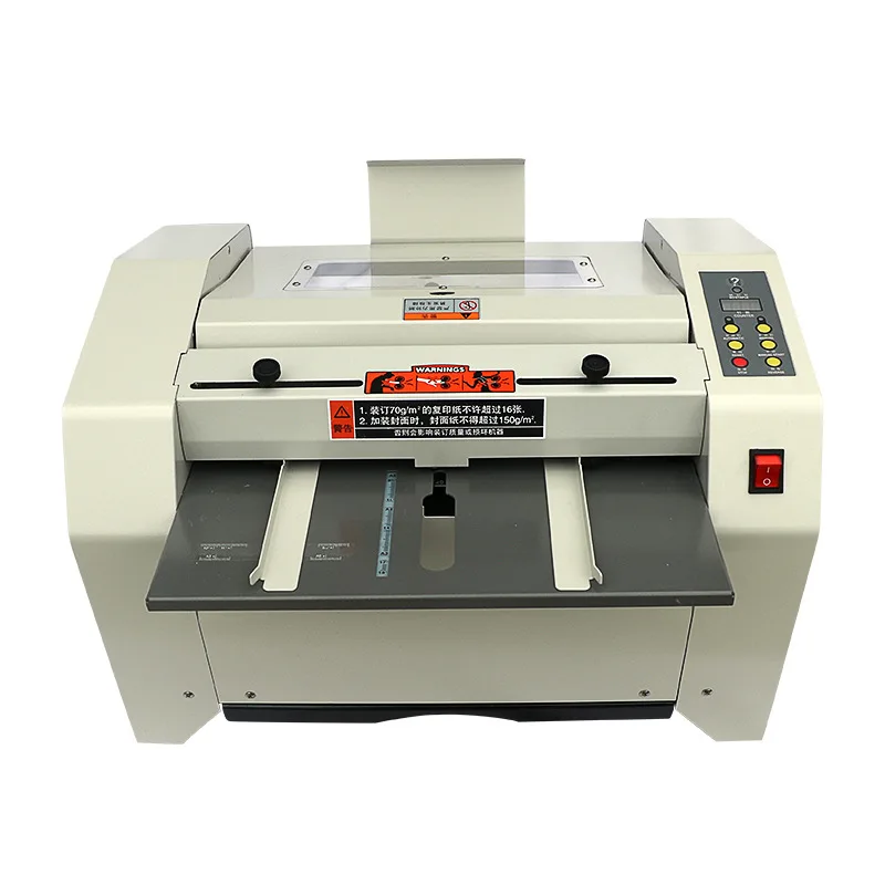 Electric Semi-Automatic Note Book Binding Machine Paper Stapler Booklet Maker Machines