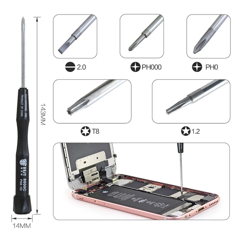 Outil de démontage BST-113B avec pince à épiler en fer à souder Pince à dénuder le fil pour la réparation de PC électronique Kit d'outils multifonctions