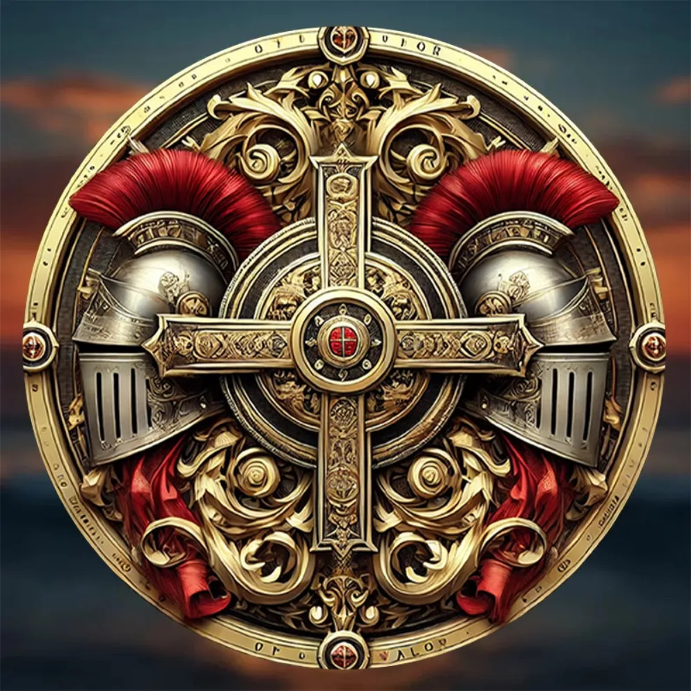 2D Flat Medieval Badge Metal Sign - 8