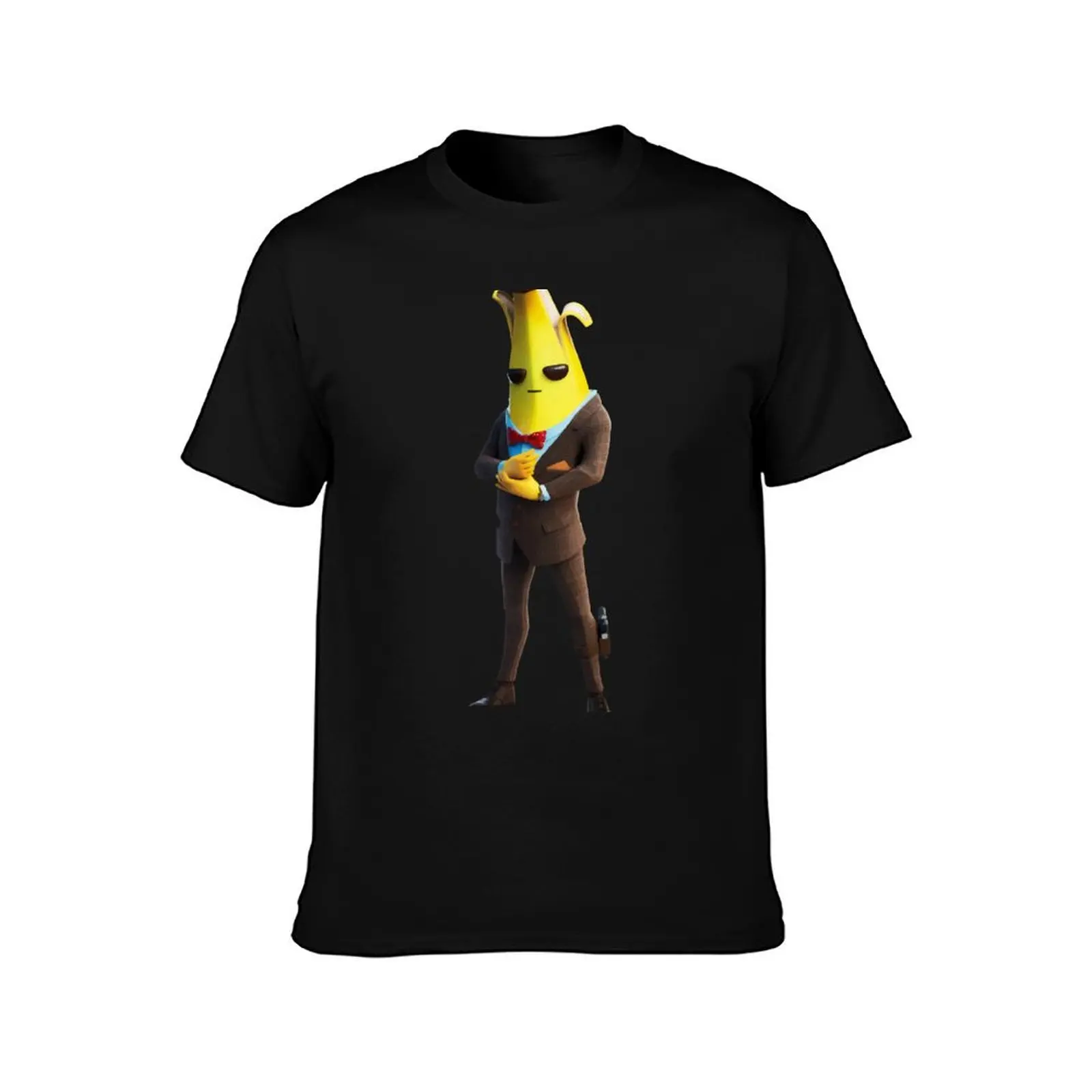 Agent Banana Peely Character T-Shirt Trendy Casual Short Sleeve Shirt T-Shirt