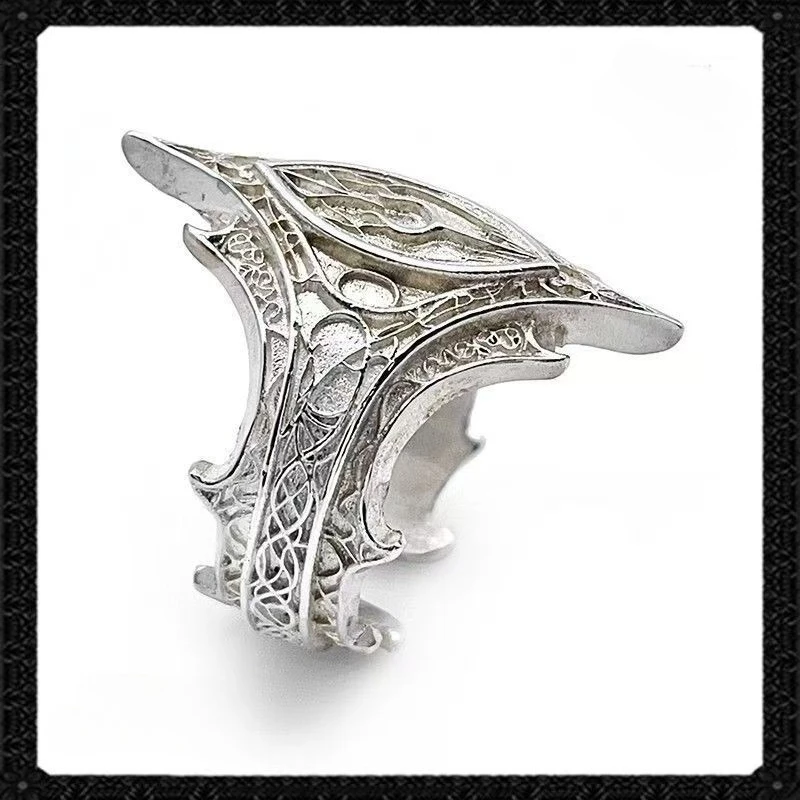 Classical Gothic Vintage Sweet Darkness Ring, Classic Gothic Emblem Personalized Ring, Trendy Men's Party Jewelry Accessories
