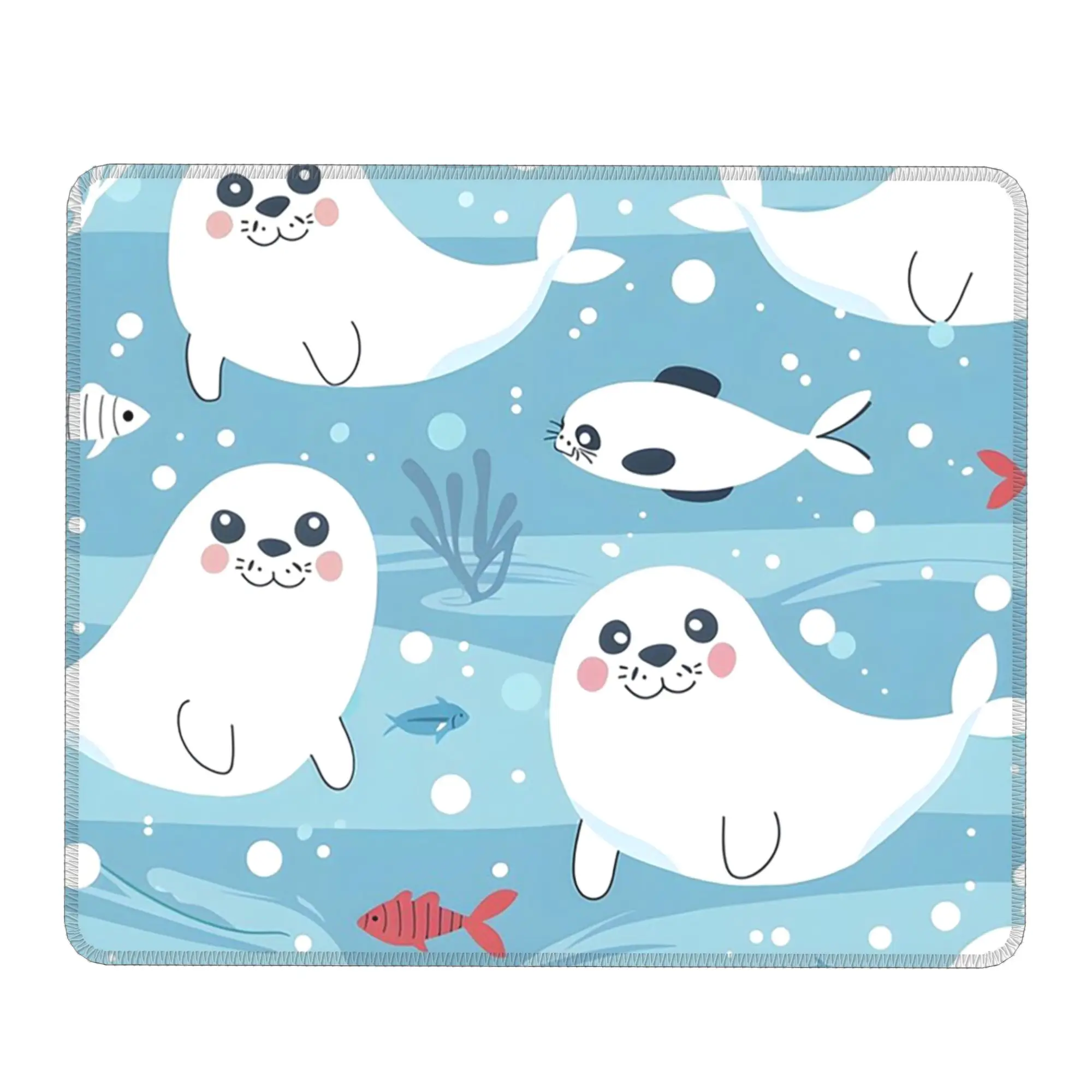 Cartoon Seal Underwater Mouse Pad Computer Keyboard Mouse Mat Gamer PC Laptop Desk Mat Office Accessories Table Mats
