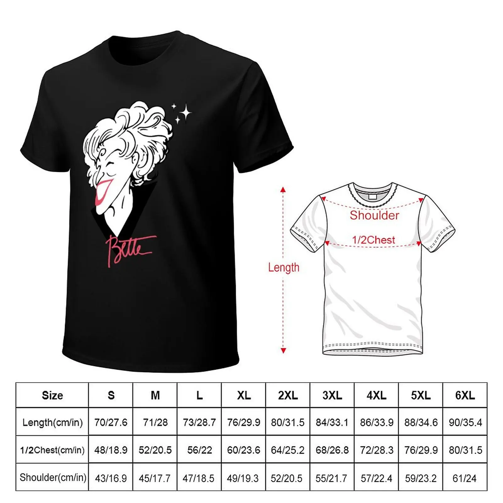 Birthday Gift Bette Comedian Midler Author Idol Gift Fot You T-Shirt Comfortable Work Wear Tee