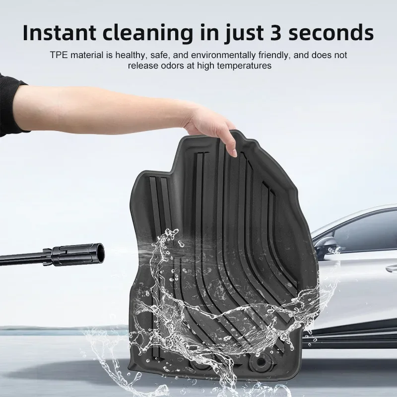 Custom TPE Floor Mats & Trunk Cargo Liner Waterproof Fit For Toyota Sienta MXP10 Series 2022-2024 All Weather Car Liners