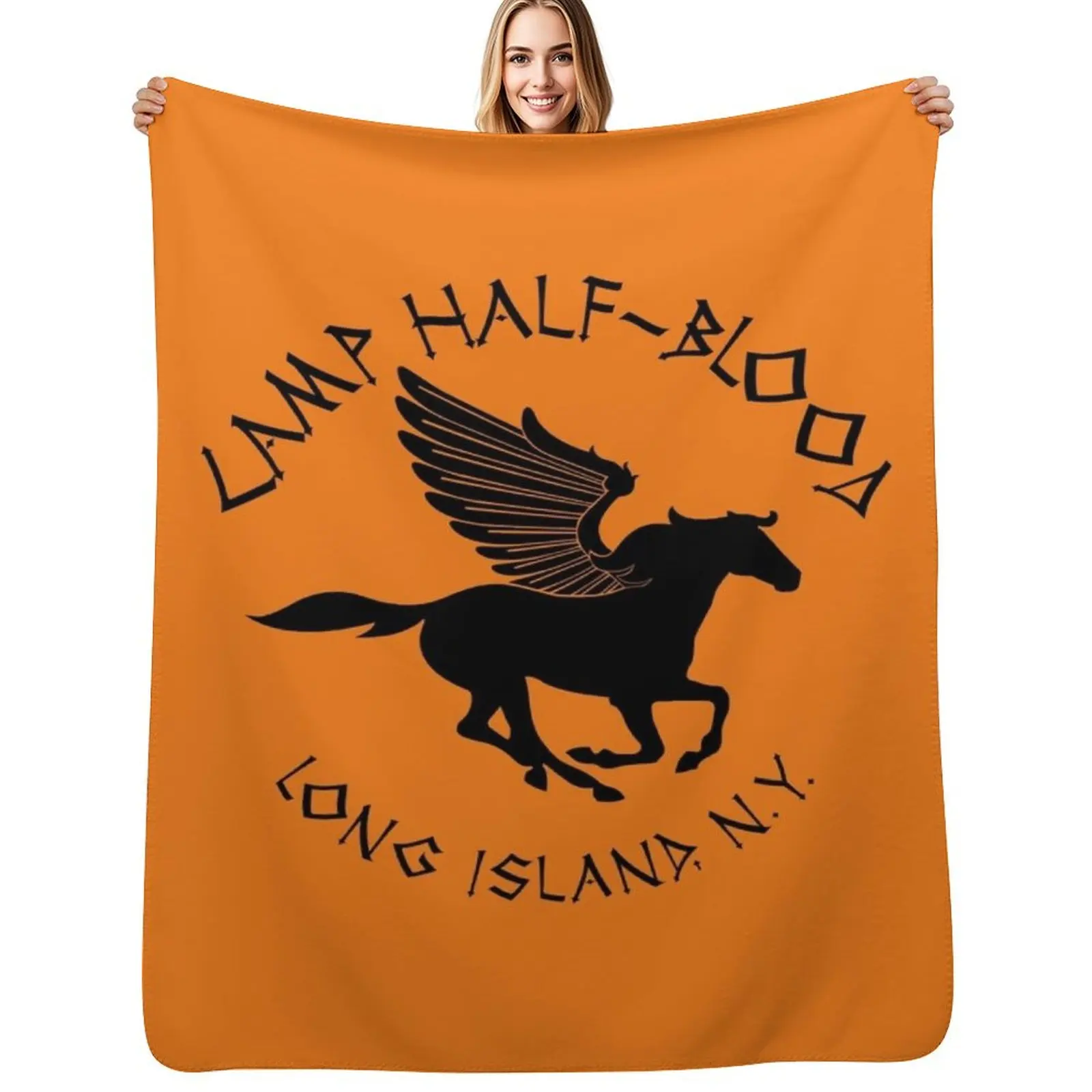 Camp Half-Blood Throw Blanket Luxury Throw Hairys Sleeping Bag Soft Big for sofa Winter beds Blankets