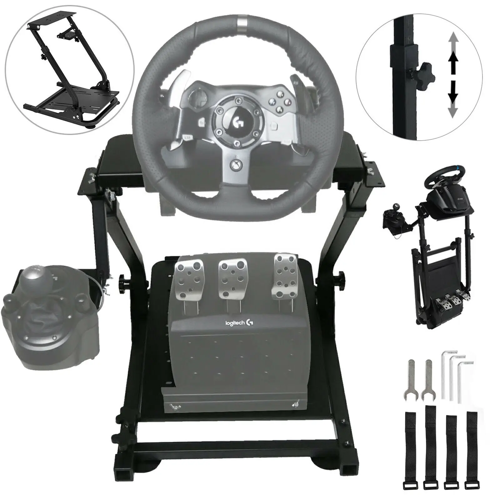 Racing Wheel Stand For Racing Game G27 G29 PS4 G920 T300RS 458 T80 T300RS Folding Steering Wheel Stand Chair