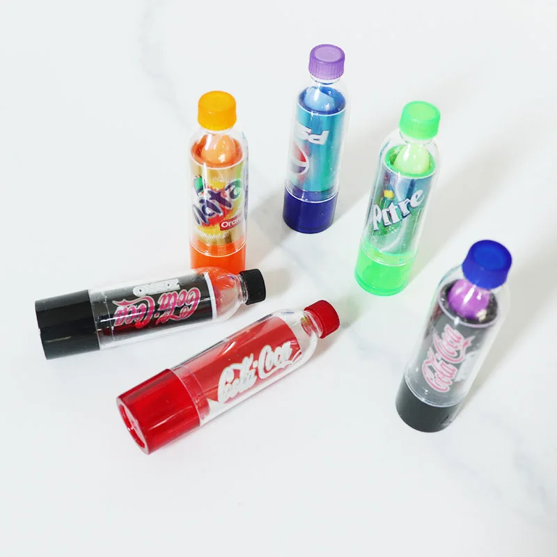 24 Stück Soda Flasche Lippen balsam 6 Geschmacks richtungen Set Farbwechsel Lippenstift langlebige wasserdichte Lippen balsam Großhandel