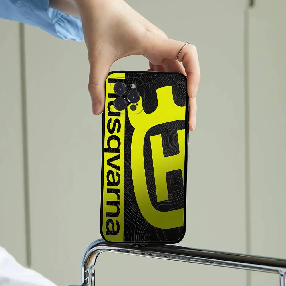 H-Husqvarnas Logo Phone Case For iPhone 14 Plus 13 Mini 11 16 15 17 Pro Max Protection Shockproof view 2