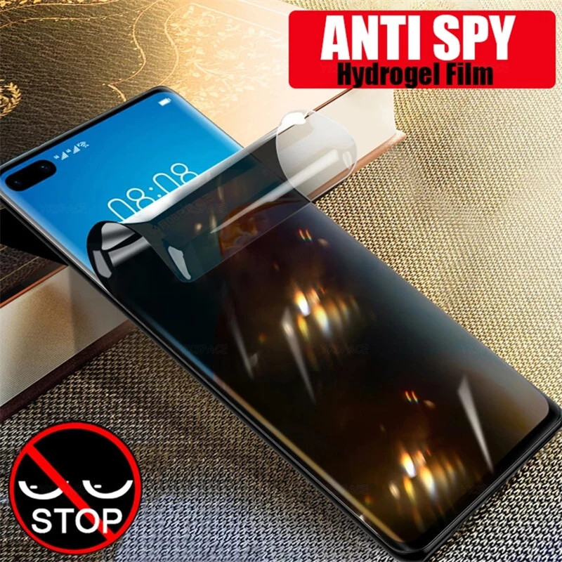 2Pcs Anti Spy Privacy Hydrogel Film For Huawei Mate 20 30 40 50 P30 P40 P50 P60 Pro Plus Art Soft Screen Protector