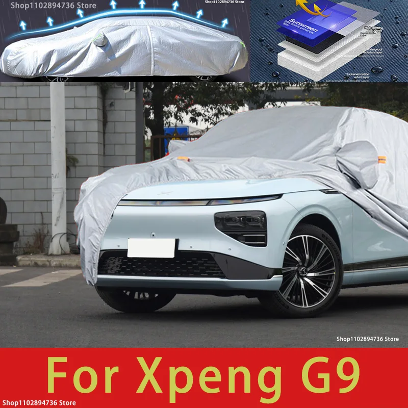 

For Xpeng G9 Outdoor Protection Full Car Covers Snow Cover Sunshade Waterproof Dustproof Exterior Car accessories