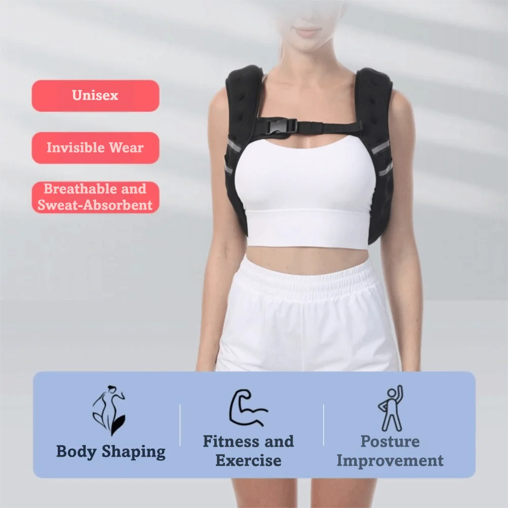 Adjustable Weighted Vest Iron Sand Filled Multi-Size Iron Sandbag Neoprene Weight Loading Sandbag Weighted Vest Exercise