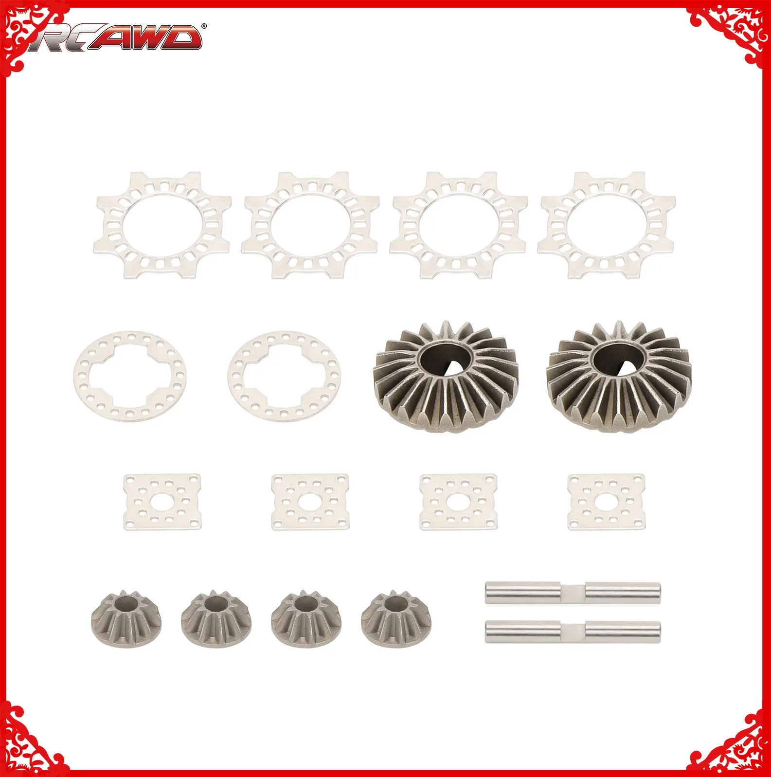 DIFF GEAR SET and Active Diff Plates for 1/7 FIRETEAM MOJAVE 6S 1/8 KRATON NOTORIOUS OUTCAST TALION 6S upgrades part