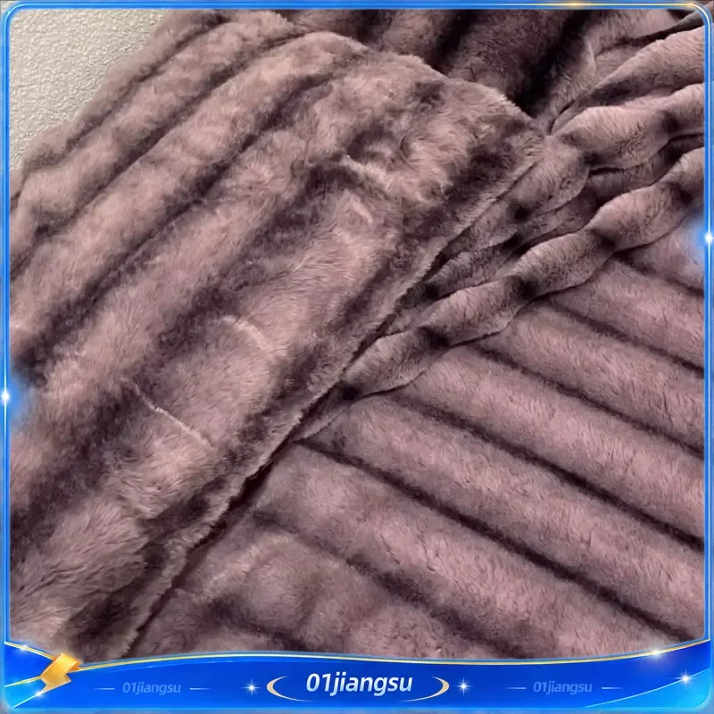 2024 New Rabbit Velvet Milk Velvet Thickened Warm Four Piece Set 1.5m 1.8m Bed Sheet Set Soft Flannel Winter Bedding Home