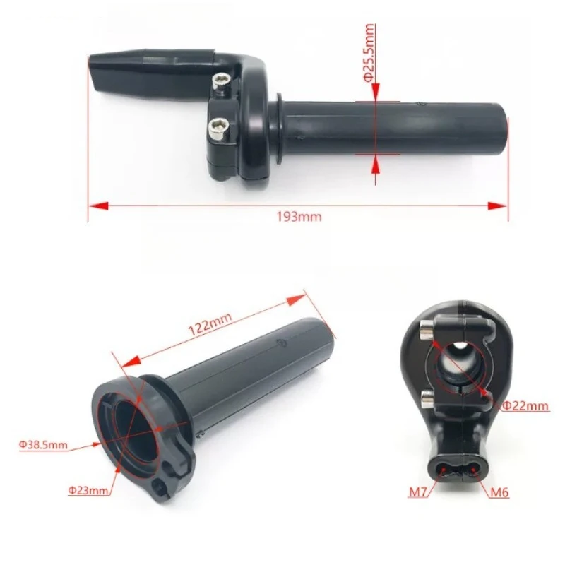 Off Road Motorcycle Modification Dual Line Handlebar for CRF Huayang K6 Electronic Fuel Injection Handlebar Throttle Handle