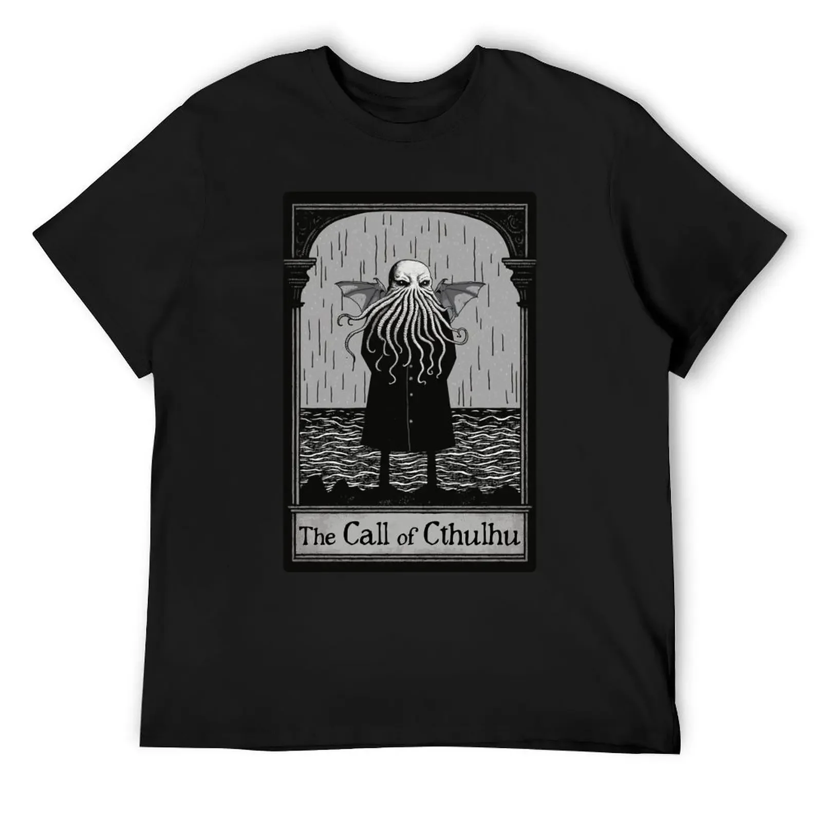 

Edward Gorey's The Call of Cthulhu T-Shirt fashion shirts sublime anime figures shirts graphic tee cotton t shirt men