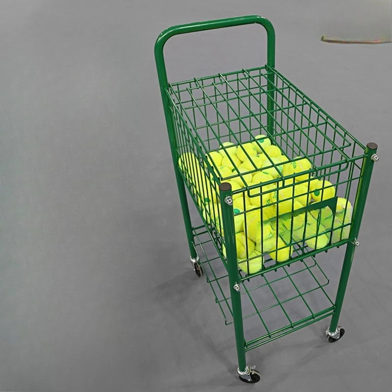 سيارة تدريب التنس المحمولة المصنوعة من الفولاذ المقاوم للصدأ قابلة للطي، إطار كرة التقاط للتدريب على التنس