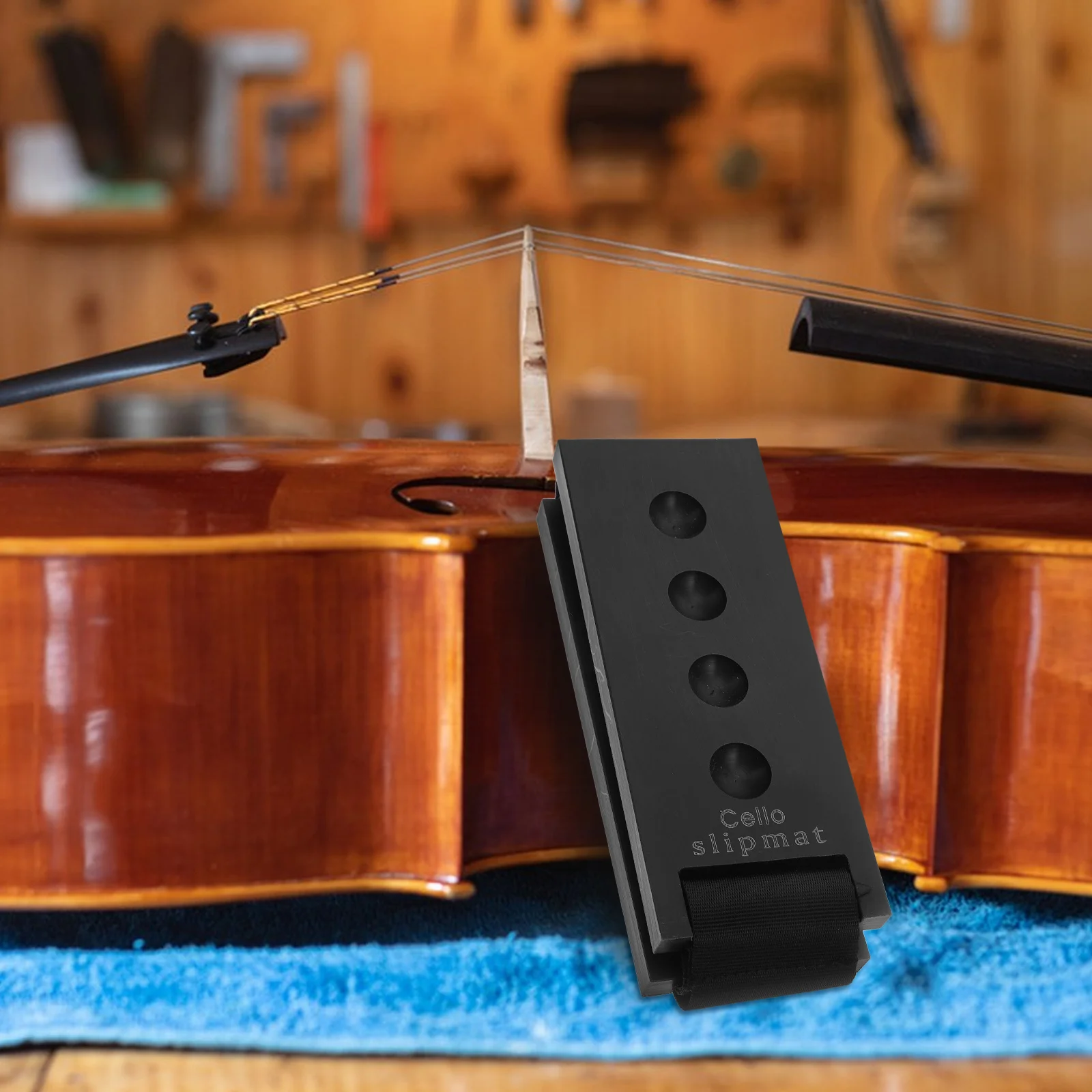 

Skid Plate Cello Endpin Rest Non Slip Mat Bass Rock Stop Stand Holder Clarinet Legs