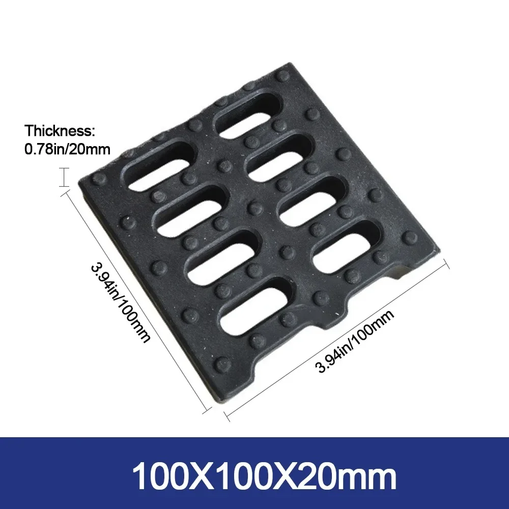 New High Strength Trench Cover Resin Plastic Rectangular Sewer Trench Plate Grid Black Sewage Ditch Drainage Basement