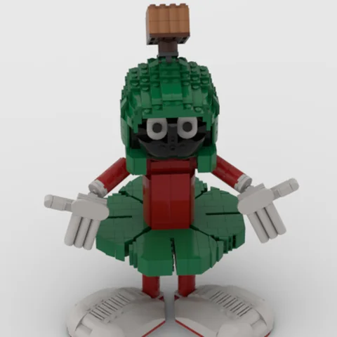 New 540Pcs Popular Cartoon Series Character Martian Mega Figures Bricks Model Blocks Diy Creative Ideas Toys Birthday Gifts