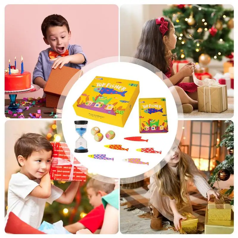 Montessori brinquedos peixe dados ampulheta classificação brinquedo crianças classificação de cores brinquedos contagem correspondência jogo classificação