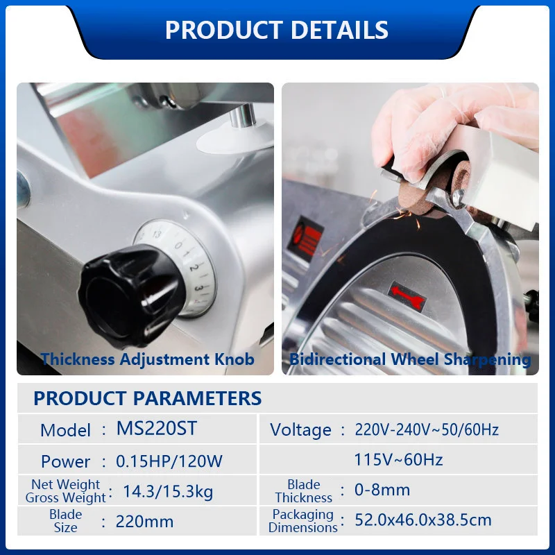 Meat Slicer Commercial Electric  Industrial   Machine