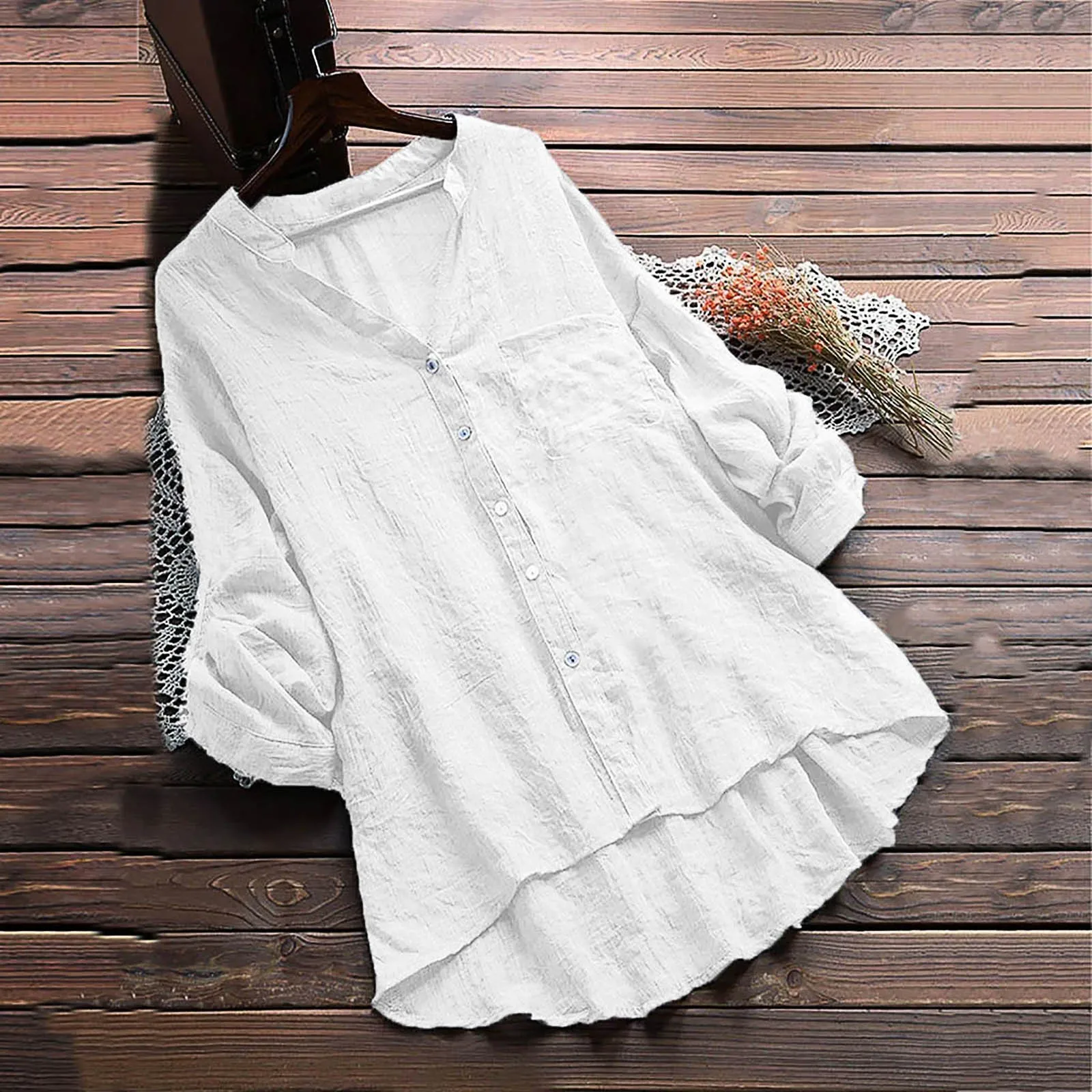 Women Linen Shirts for Women Womens Cotton Tees Loose Fit Germinate Long T Shirt Blank T Shirts Women Extended Shirt for Women