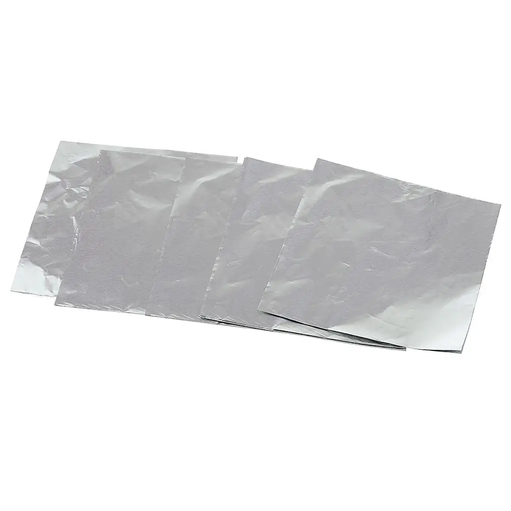 Food Foil Chocolate Candy Wrappers Square Sheets for Birthday Party Decor and DIY Craft Projects