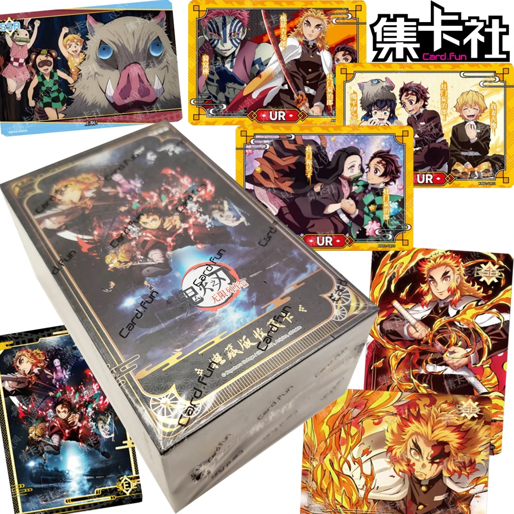 

Genuine Card.fun Demon Slayer Collection Cards Anime Characters Infinite Train Chapter Classic Scene Cards Unique Festival Gift