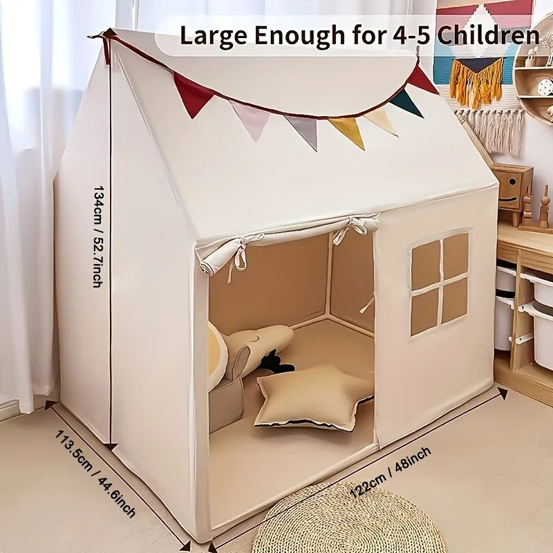 A Game Tent with a Bottom Mat a Large Amusement Park with a Window Easy to Clean And Can Be Placed Indoors Or Outdoors Freely