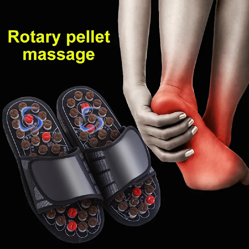 Acupoint Massage Slippers Massager Shoes For Feet Unisex Flop Health Care Rotating Feet Chinese Acupressure Home Flip