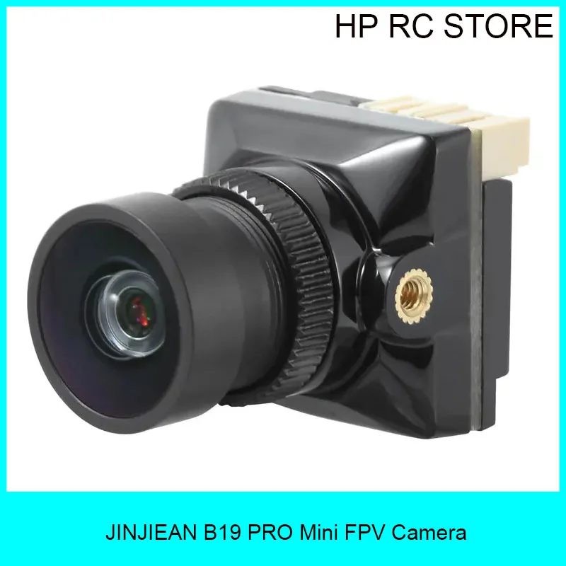 

Мини-камера FPV JINJIEAN B19 PRO с объективом 2,1 мм FOV135 ° Мощность 5 В-30 В PAL/NTSC OSD с внутренней регулировкой для гоночного дрона RC FPV