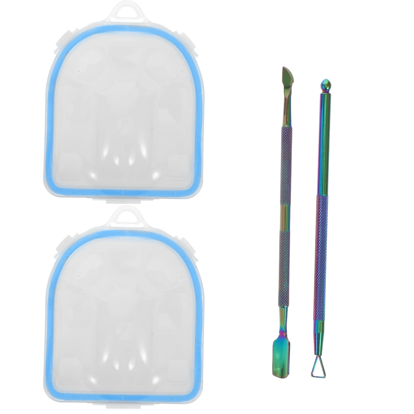 مجموعة واحدة من وعاء نقع الأظافر، لوازم مانيكير، تصميم خاص لليد، مريح للمياه، إزالة علاج البشرة