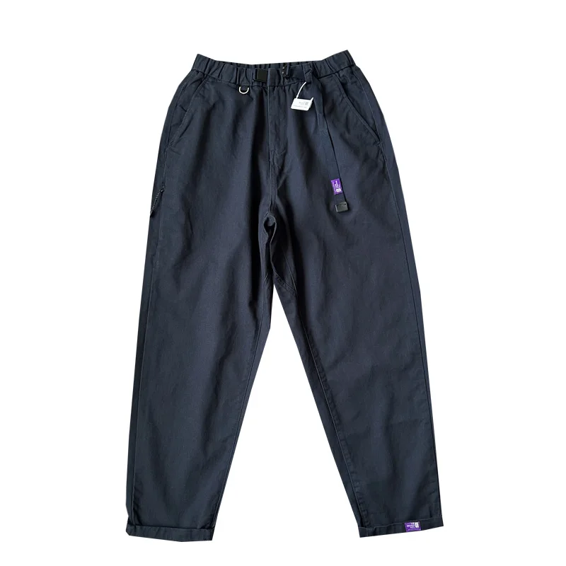 سراويل عمال ملابس الشارع اليابانية لخريف 2025 - سراويل كلاسيكية مغسولة ومريحة مستقيمة الساق غير رسمية 100% قطن أساسية للرجال #1