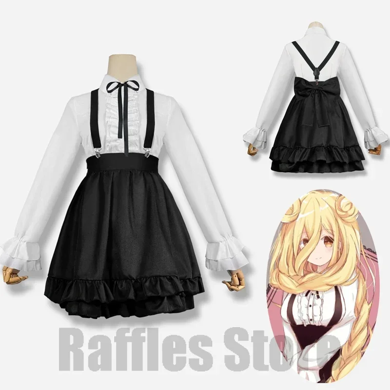 SN88 Anime Date A Live Hoshimiya Mukuro Cosplay Costume Zodiac Tenth Elf Cute Princess Dress And Headwear Socks Cute Maid Dr%#2@